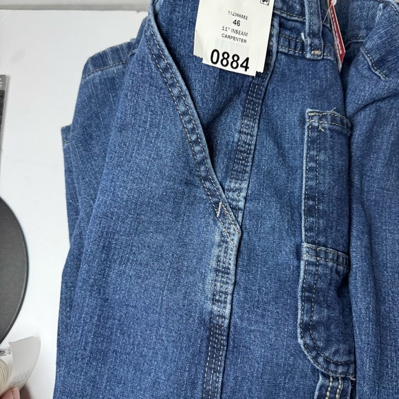 Wrangler Men's and Big Men's Relaxed Fit Carpenter Denim Short - Picture 4 of 11